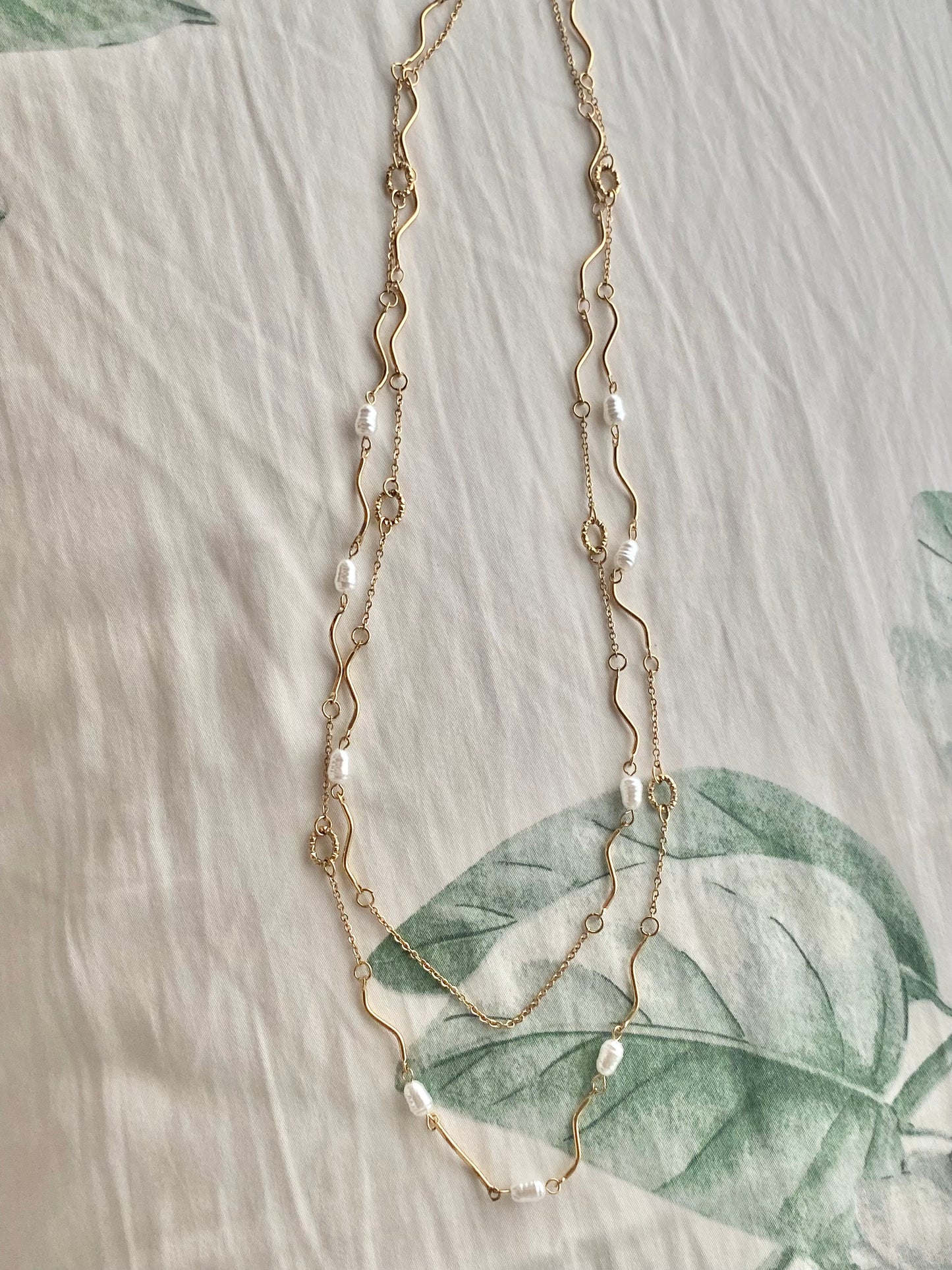 Long Pearls Necklace